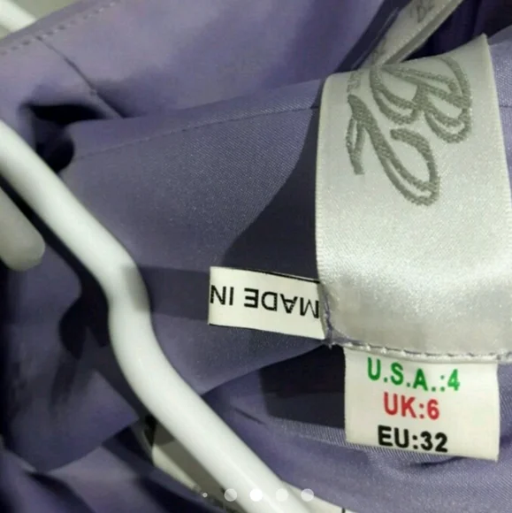 LILAC BRIDESMAID SHIFFON DRESS SIZE 4 (special occasion) - Picture 15 of 16